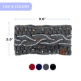 thumbnail image 4 of Women's Knit Winter Lined Headbands - Knitted Ear Warmer 3 Pack-Black/Gray/Red Braided Rhinestone Speckle, 4 of 4