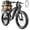 Black, variant on EOEOTWO 26"x4.0 Fat Tire Electric Bike for Adults, 1500W Motor 48V 17.5Ah Battery, Full Suspension Mountain Ebike, 34 MPH Fast E-Bike 60 miles Pedal Assist, UL 2849 Certified