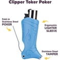 thumbnail image 2 of Toker Poker - Clipper Lighter Case - Grey, All Inclusive Tool for Camping and Other - by Toker Poker, 2 of 8