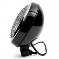 thumbnail image 3 of Krator 6" Black & Chrome Motorcycle Headlight Mesh Grill High Low Headlamp Bottom Mount Compatible with Victory Cross Country, 3 of 8