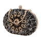 thumbnail image 1 of Bolso de noche para mujer, bolso de boda, bolso de mano pequeño elegante con cuentas de diamantes de imitación, carteras negro, 1 of 9