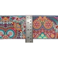 thumbnail image 4 of IBA Indianbeautifulart Purple Mandala Kaleidoscope Ribbon&nbsp;Trim&nbsp;Tape Fabric Laces For Crafts Printed Velvet&nbsp;Trim&nbsp;9 Yards Sewing Accessories 3 Inches, 4 of 4