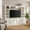 White, variant on 4-Piece Mid-Century Wall Unit Entertainment Center with Bookshelf for TVs Up to 70", Versatile TV Stand with Adjustable Shelf for Living Room