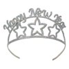 Glittered Metal Happy New Year Tiara, (1/Pkg)