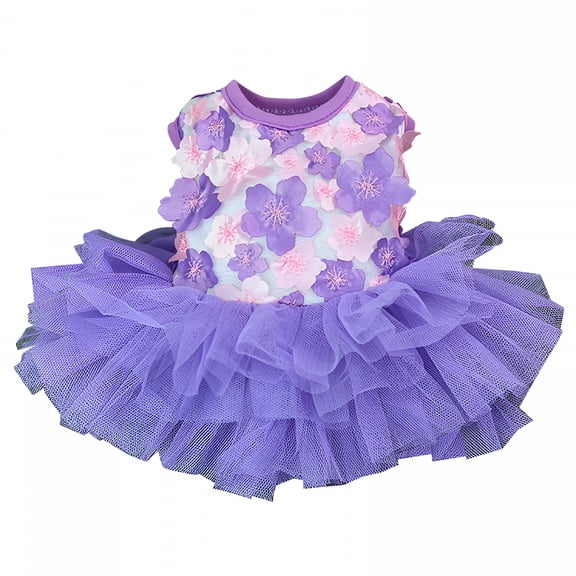 TELOLY Dog Cat Dress Lace Skirt Pet Puppy Dog Princess Apparel Clothes Xx Small Puppy Clothes Sweaters for Small Female Dogs Teacup Puppy Clothes