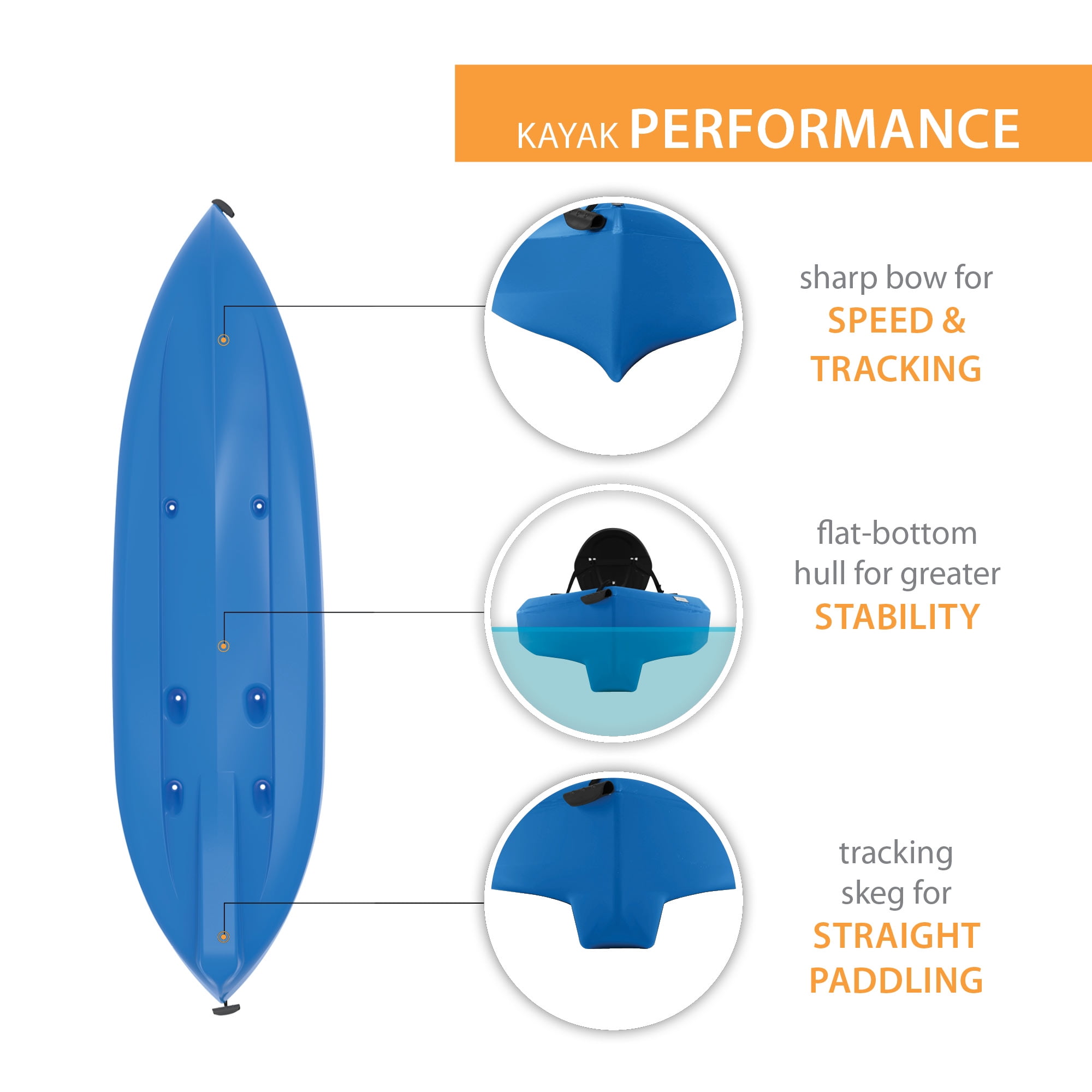 Lifetime Tamarack 10 ft Sit-On-Top Kayak with Paddle, Dragonfly Blue (91129)