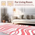 thumbnail image 2 of Ultra Soft Area Rug, Whisper Waves Ripple Design Floor Mat, Non Slip, Stain Resistant, Washable Area Rugs for Living Room, Bedroom(Pink, 5X7), 2 of 8