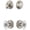 Satin Nickel, variant on Grandeur 818025 Georgetown Solid Brass Single Cylinder Keyed Entry Knobset And Deadbolt