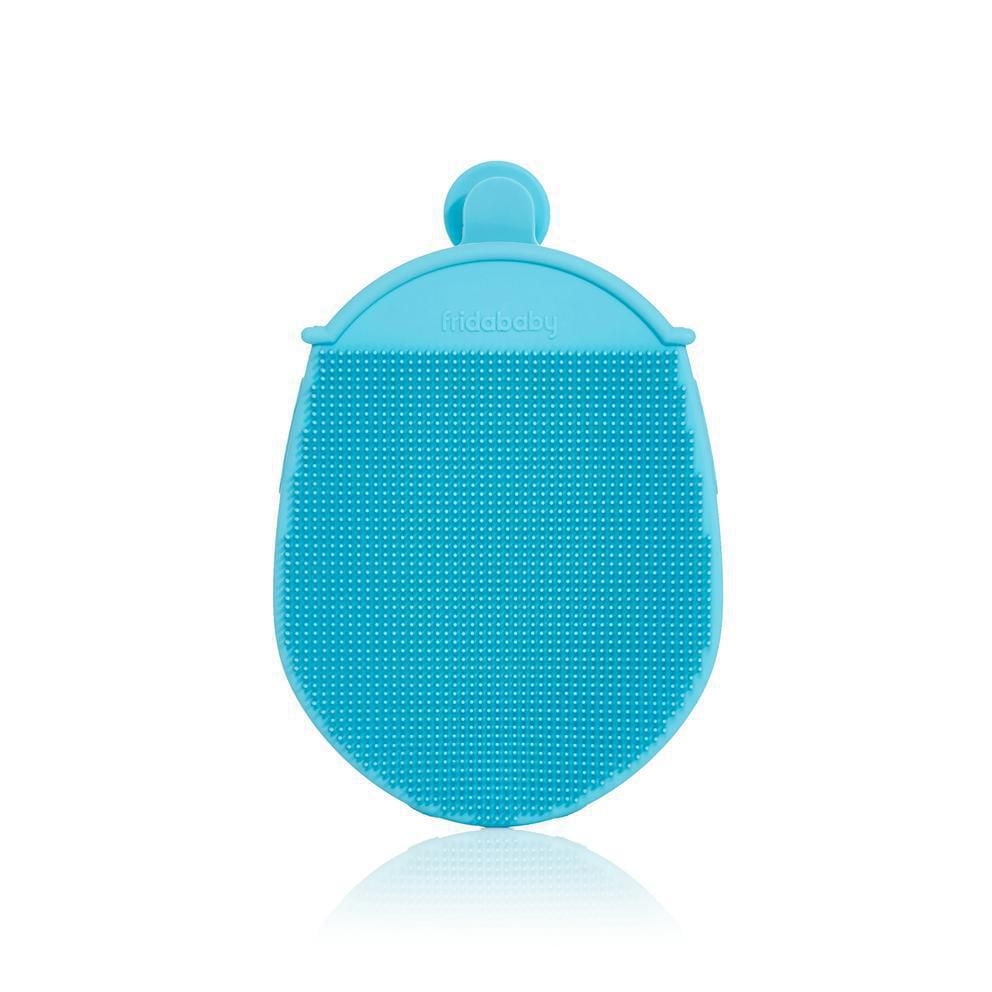 Frida Baby - DermaFrida The Bath Mitt - Gant de bain antibactérien en silicone pour bébé et tout-petit, brosse de bain pour le corps, brosse de bain en silicone à séchage rapide pour tout-petit, rempl