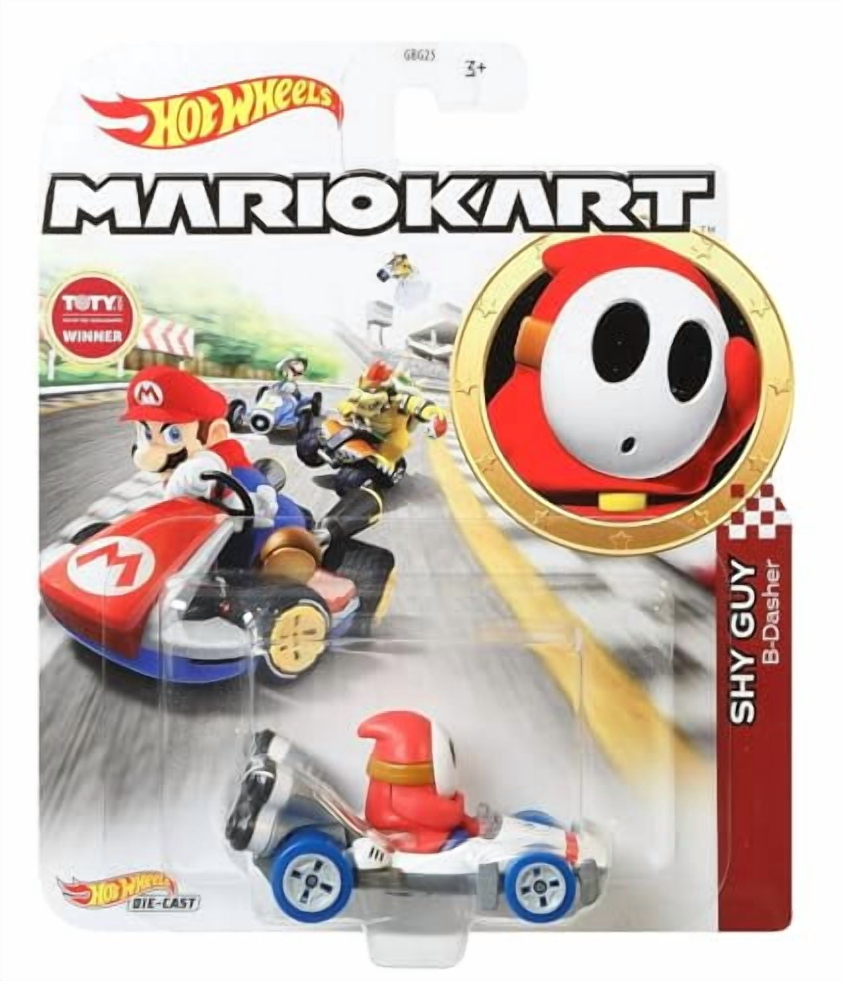 Hot Wheels Mario Kart Die-Cast Character Cars Collection, 8-Pack Set, Nintendo Gaming Collectibles GBG25-957N