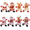 thumbnail image 3 of 1 Pack Christmas Ornaments Plush Christmas Tree Plush Hanging Ornaments Decorations Santa Snowman Elk Bear Ornaments for Christmas Tree Pendant Festive Season Holiday Party Home Decor, 3 of 5
