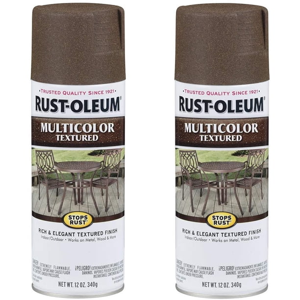 RustOleum 223523A2 MultiColor Textured Spray Paint, 2 Pack, Autumn