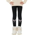 thumbnail image 2 of KAUOD Girls Cute Fleece Leggings Winter Thermal Ankle Tights Pants Kids Toddler Stretchy Warm Opaque Athletic Pantyhose, 2 of 8