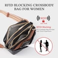 thumbnail image 3 of Crossbody Bags for Women - Leather Crossbody Purse with Wide Strap Quilted Small Crossbody Bags for Women, 3 of 7