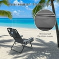 thumbnail image 5 of VEIKOUS Folding Beach Chair, 5-Position Outdoor Backpack Reclining Chair W/ Storage Pockets and Removable Pillow, Gray, 5 of 14