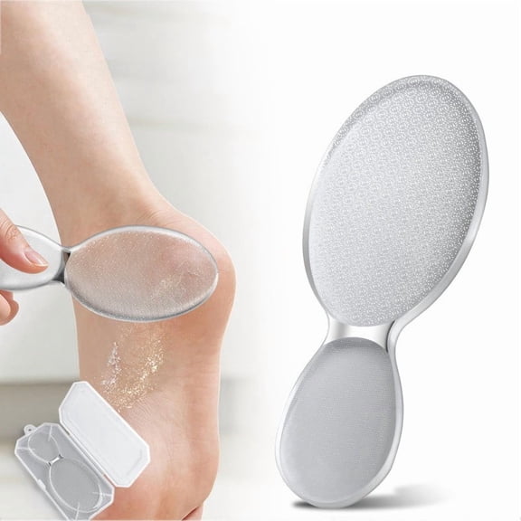 UNLLLL Glass Foot File Callus Remover, Nano Glass Foot Scrubber for Dead Skin and Hard Skin, Ergonomic Handle for Wet and Dry Use, for Home Pedicure and Smooth Heels