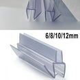 thumbnail image 3 of 2Pcs 50cm Replacement Seal Shower Shower Door Seal 12mm Water Deflector, 3 of 5