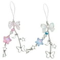 thumbnail image 6 of WEUVEB 2-Pack Alloy Phone Charm Straps with Bowknot Pendant for Women, Stylish and Daily Use Accessories, 6 of 8