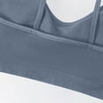thumbnail image 5 of Gytharion Women's Ribbed Sports Bras Solid Color Wide Straps Flexible Support Seamless Bras Workout Comfort Wireless Bras, 5 of 5