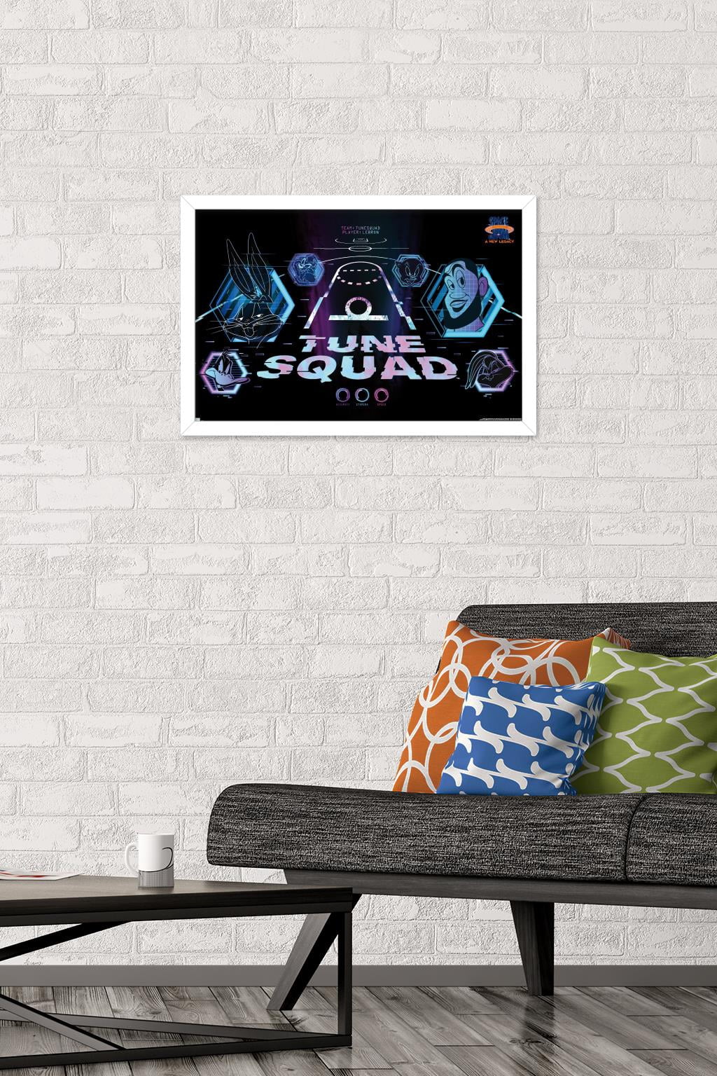 Space Jam: A New Legacy - Half Court Wall Poster, 14.725" x 22.375", Framed