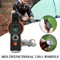 thumbnail image 3 of 7-in-1 Outdoor Survival Whistle with LED Light, , Temperature Gauge, 3 of 8