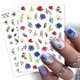 thumbnail image 4 of Pegatinas para decoración de uñas, calcomanías de flores, 12 hojas, pegatinas autoadhesivas 3D para uñas para mujeres y niñas, varios estilos, 10*7cm, 4 of 5