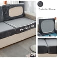 thumbnail image 3 of DanceeMangoos Velvet Fabric Elastic Comfort Sofa Cover L-Shaped Sofa Cover Armrest Sofa A Living Room Autumn And Winter Rest Plush Home, 3 of 6