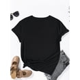 thumbnail image 3 of Grandma Print Crew Neck T-Shirt, Casual Short Sleeve Top For Spring & Summer, Women's Clothing Tee For Adult, Men, Women, Teen, Teenager, Adolescent, Youth, 3 of 4