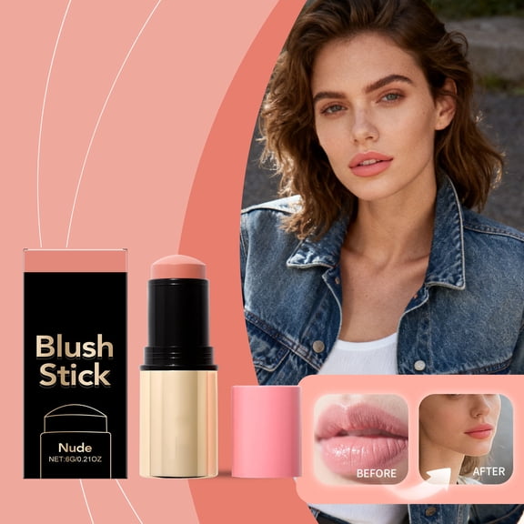 Moisturizing Powder Blusher Stick, Multi-Color Options, Daily Commuting, Winter Makeup, Color Display, Creamy Formula, Blendable, Gift for Makeup Lovers, Cheek Color, Natural Look, Easy Application