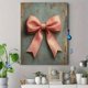 thumbnail image 4 of Qisvanset Framed Canvas Wall Art 12x16 Inch Pink Bow James Coquette Scripture Trendy Gift Art, 4 of 5