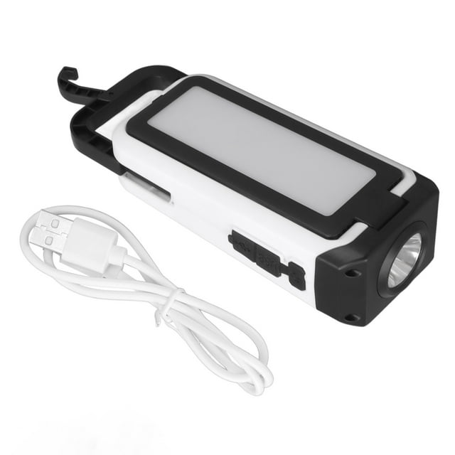 Luz de trabajo LED giratoria plegable frontal Fuente de luz 6 modos Lámpara de trabajo recargable de alto brillo