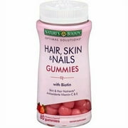 Nature's Br& Bounty Optimal Solutions Hair Skin Nails Gummies 80 Ct 3 Pack