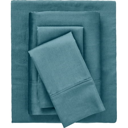 Brylanehome Bed Tite 500-Tc Cotton/Poly Blend Sheet Set - Full  Peacock Brylanehome Bed Tite 500-Tc Cotton/Poly Blend Sheet Set - Full  Peacock.Now there’s a sheet that won’t shift or slip no matter how much you move around when you sleep. Bed Tite™ Sheet Set keeps you cool and comfortable all night long with a fitted sheet with one-piece seamless construction to stay in place and fits a 20  mattress just as perfectly as a 7  one. Fits mattresses 7 -20 Cotton/polyesterMachine washImported Full sheet set includes:One 81  W x 96  L flat sheetOne 54  W x 75  L fitted sheet with 16  deep pocketTwo 20  W x 30  L standard pillowcases Queen sheet set includes:One 90  W x 102  L flat sheetOne 60  W x 80  L fitted sheet with 16  deep pocketTwo 20  W x 30  L standard pillowcases King sheet set includes:One 108  W x 102  L flat sheetsOne 78  W x 80  L fitted sheet with 16  deep pocketTwo 20  W x 40  L king pillowcases. ABOUT THE BRAND: Making Homes Beautiful. Since 1998  BrylaneHome has been dedicated to offering colorful comfort  classic design with a twist and outstanding value—so you can furnish your home with unique personal style. From easy updates to classic pieces to invest in  we provide solutions for every room. We strive to help you create a home you love to live in  at a price you can live with. BrylaneHome—Be Colorful. Be Comfortable. Be Home.