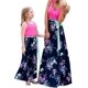 thumbnail image 3 of WIWIQS Verano Lindo Mamá y Yo Boho Rayas Chevron Maxi Vestidos, 3 of 5