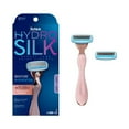 thumbnail image 4 of Hydro Silk Rose Gold Metal Handle Women's Razor and 2 Refills, 4 of 9