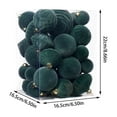 thumbnail image 2 of Christmas Ornaments, Shatterproof Christmas Balls, 35 Pieces Velvet Flocada Hanging Decorations for Christmas Tree, Classic Assorted Sizes, Durable Plastic Material, Holiday Party Home Décor, 2 of 7