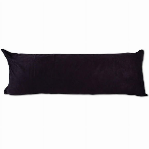 20"X54"DOUBLE SIDE ZIPPER Microsuede Body Cover Pillowcase Black Vivid Colors