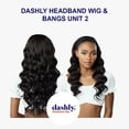 thumbnail image 4 of Ebo Dashly Synthetic Headband Wig With Bangs Hb Unit 2 Loose Deep 24” ( T2/27 Dark Brown / Honey ), 4 of 5