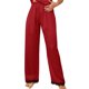 thumbnail image 1 of Pijama Gibobby Manga Larga Botones Pantalones Lencería Satén Rojo M, 1 of 4