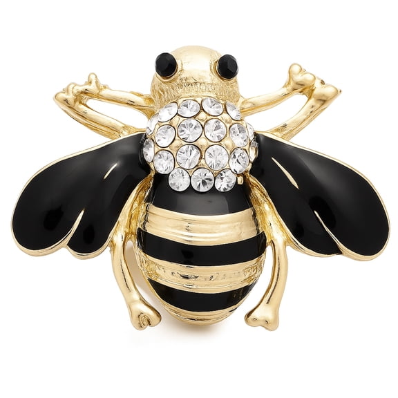 Bumble Bee Gold Black Snap Jewelry Ginger Charm Button, For Interchangeable DIY Customizable Accessories