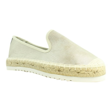 Jellypop - Jellypop Womens Platinum Espadrilles Flats Size 9 New ...