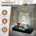 thumbnail image 2 of Expositor de pelota de golf Tioncy LED USB con base de madera de 15 x 6 x 2 cm, 2 of 7