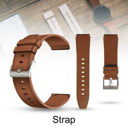 Biplut Watch Band Soft Replacement 22mm Faux Leather Watchband Strap Bracelet for Huawei GT/GT2