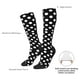 thumbnail image 4 of Balery Black and White Polka Dot Calcetines novedosos Calcetines deportivos Calcetines hasta la rodilla Calcetines de algodón Calcetines originales y geniales, 4 of 6