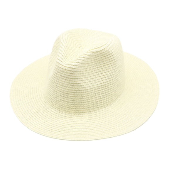 Large Brim Straw Hat Foldable Summer Men and Women Straw Hat Top Hat Beach Sun Hat