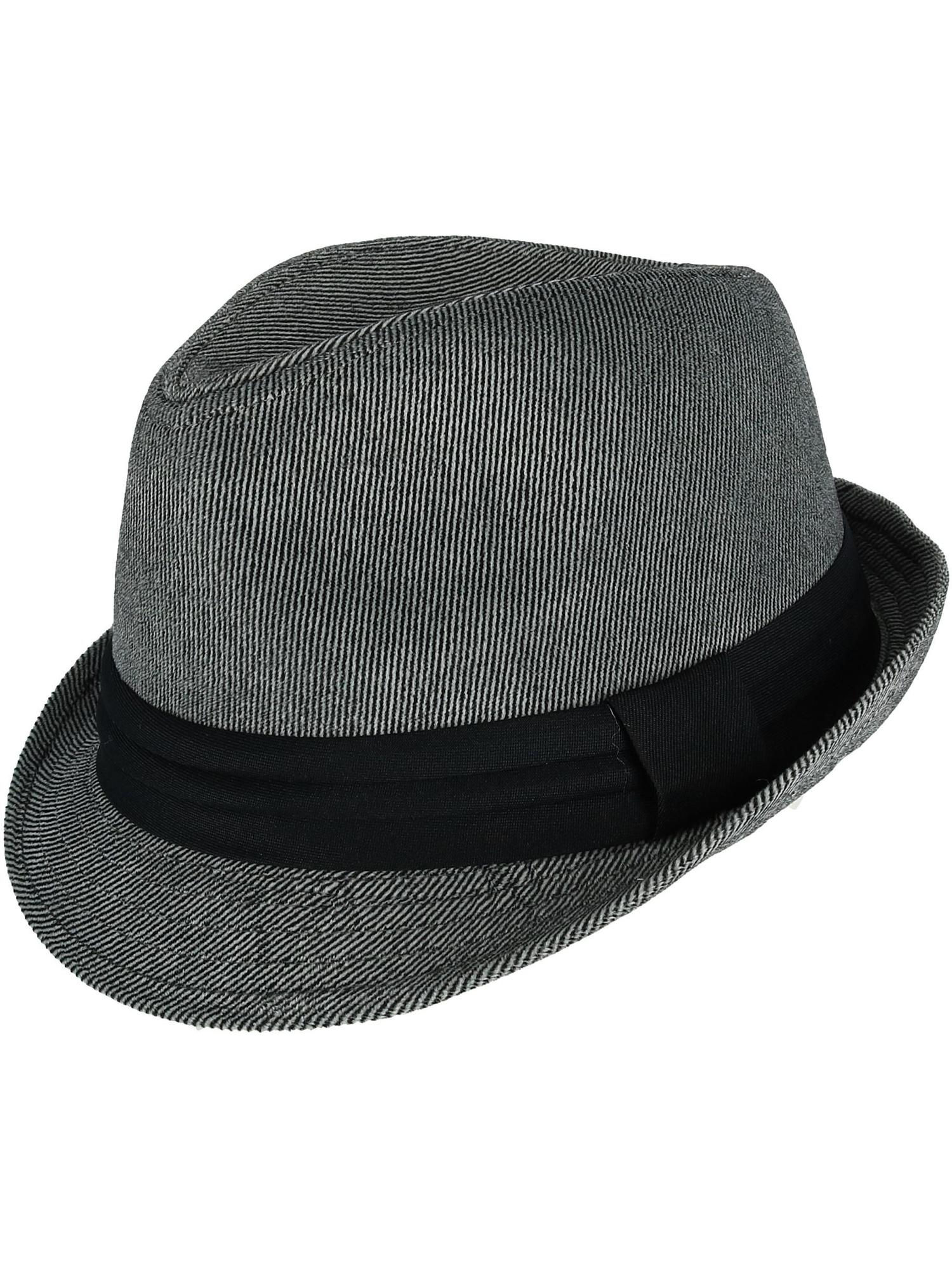 pinstripe fedora hat