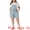 Light Blue Snow Wash, variant on Unique Bargains Women's Plus Size Jumpsuit Roll Hem Pocket Denim Overalls 1X Caramel