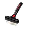 thumbnail image 1 of Ryan's Pet Supplies Paw Brothers Magic Spring Undercoat Rake for Dogs, Professional Grade, Spriing Loaded Pins, Comfort Grip, 6.8 in, 1 of 5
