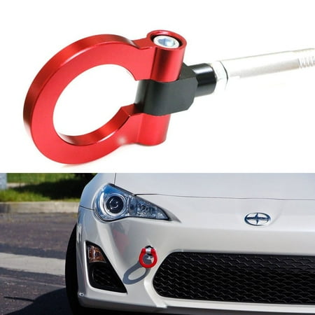 Sti Sport Springs - iJDMTOY (1) Sports Red Track Racing Style Aluminum Tow Hook For Scion FR-S Subaru BRZ Impreza WRX Sti, etc