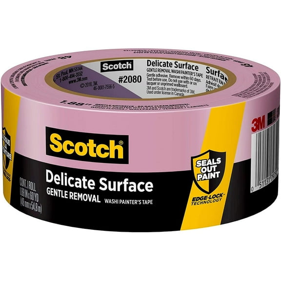 3M 2080EL-48E 2" ScotchBluePainters Masking Tape Delicate Surface